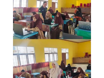 # Gladi TKA Siswa Kelas IX MTsN 3 Kampar Berjalan Lancar #