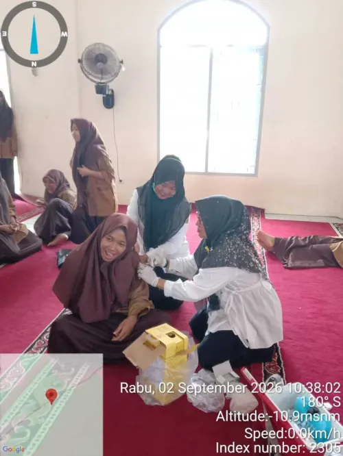  Puskesmas Kecamatan Kampar Gelar Kegiatan BIAS HPV, CKG, dan Pemberian Tablet Tambah Darah di MTsN 3 Kampar